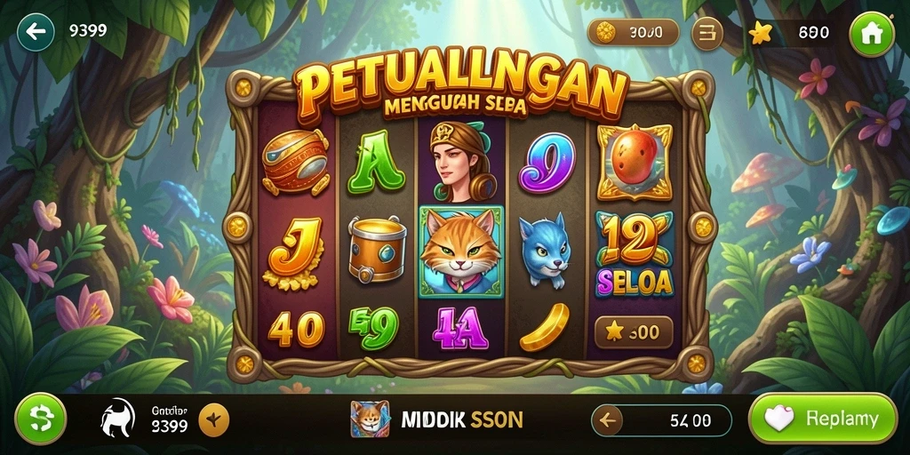 Tampilan gameplay menarik dari permainan Slot 9399.