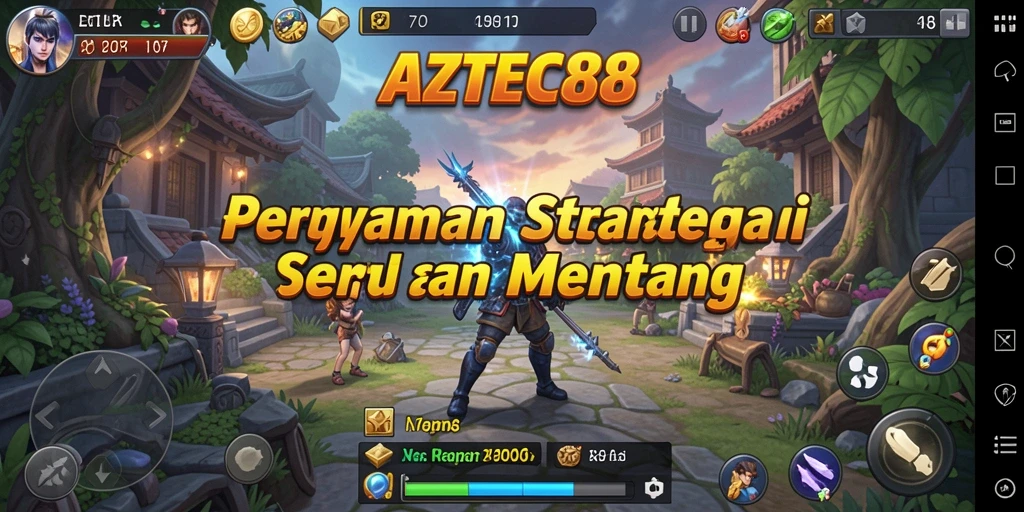 Tampilan gameplay AZTEC88 dengan strategi mendebarkan dan grafis memukau.
