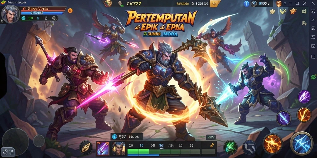 Gameplay seru dalam pertarungan tim di CV777.