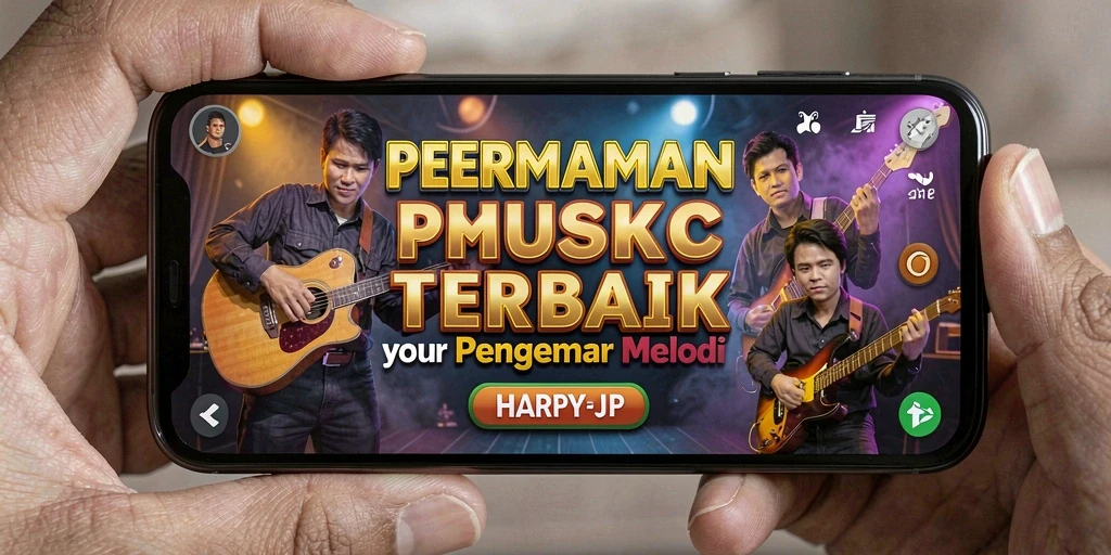 Tampilan gameplay menarik dengan berbagai tantangan musik.