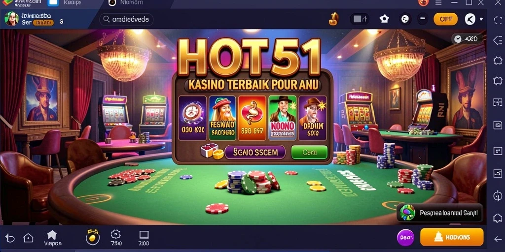 Screenshot gameplay HOT51 menampilkan keseruan permainan Kasino yang tak terlupakan.