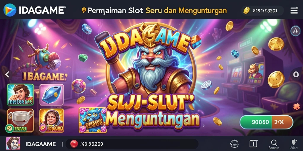 Tangkapan layar IDAGAME menampilkan berbagai permainan slot yang menarik.