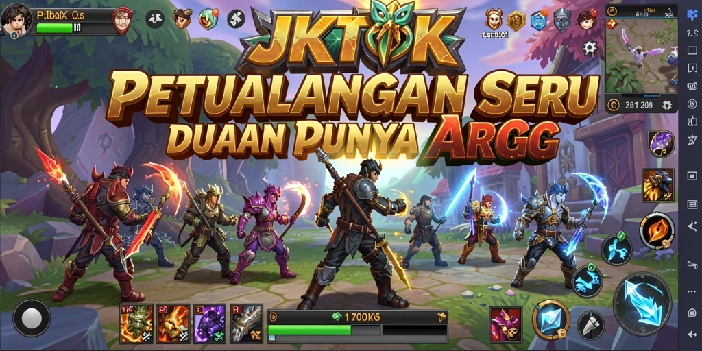 Tangkapan layar JKTOK menampilkan pertempuran seru dan grafis yang menakjubkan.
