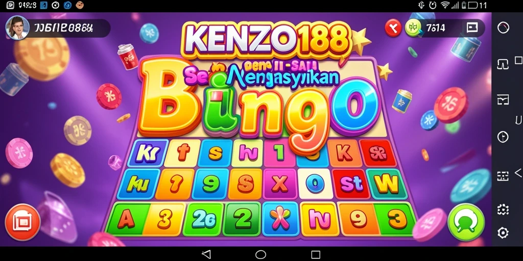 Tampilan gameplay Bingo yang menarik dan interaktif di KENZO188.