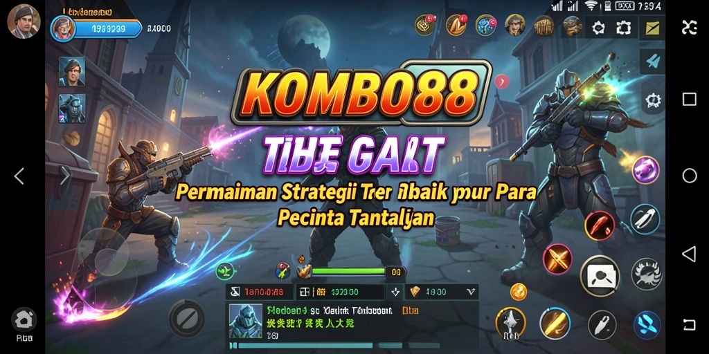 Screenshot gameplay <strong>KOMBO88</strong> yang menunjukkan aksi strategis.