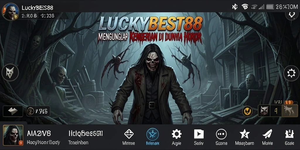 Gameplay menegangkan dari LUCKYBEST88 yang menampilkan suasana horor.