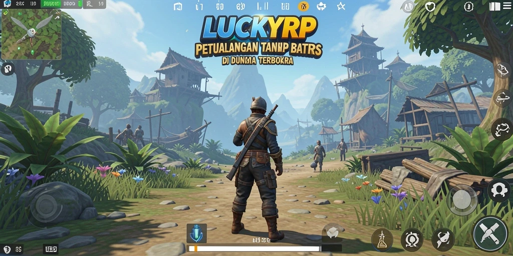 Gameplay mendebarkan di dunia Open World LUCKYRP.