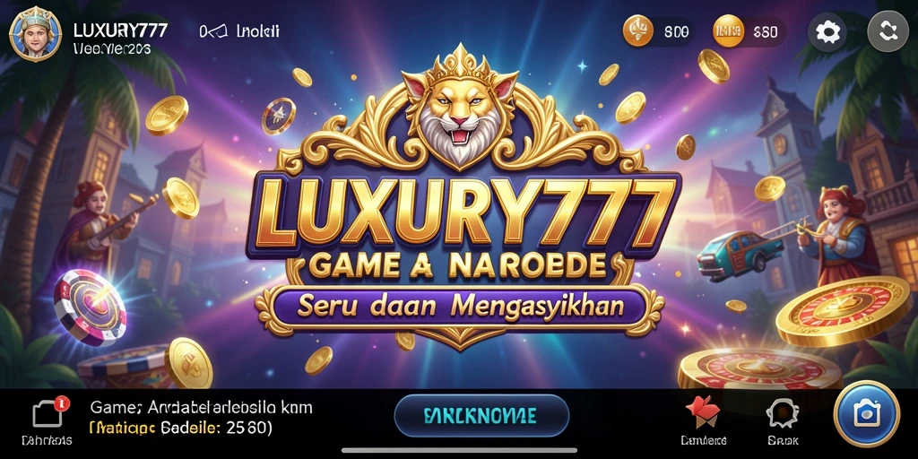 Tampilan gameplay LUXURY777 yang seru dan penuh tantangan.