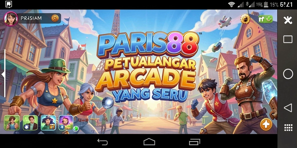 Screenshot gameplay PARIS88 menunjukkan aksi seru dalam permainan Arcade.