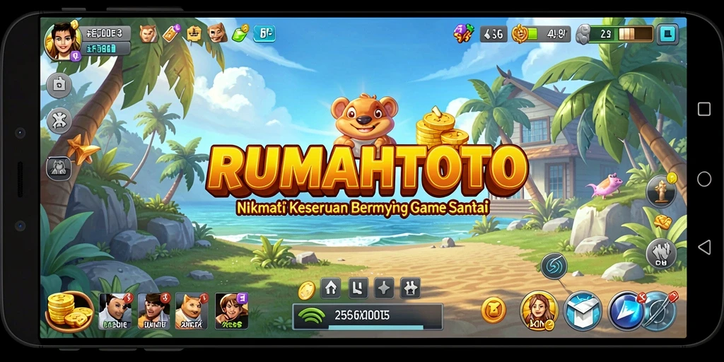 Tampilan gameplay RUMAHTOTO yang menarik dan menyenangkan.