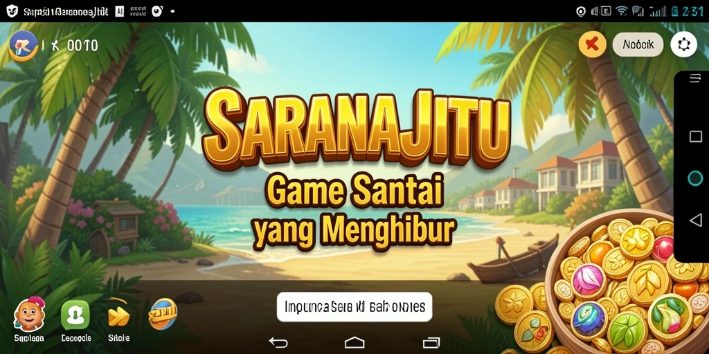 Screenshot gameplay SARANAJITU yang memperlihatkan keseruan bermain.