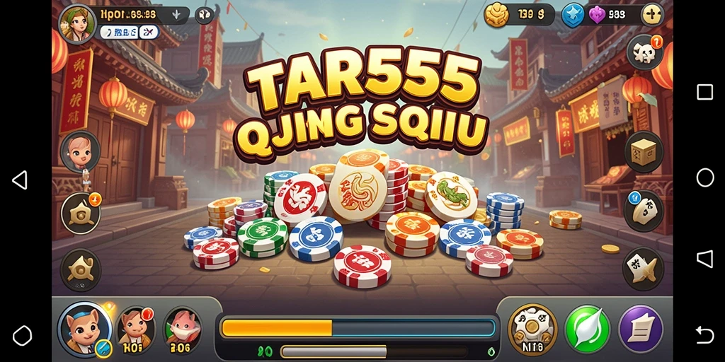 Tampilan gameplay seru QiuQiu di TAR555.
