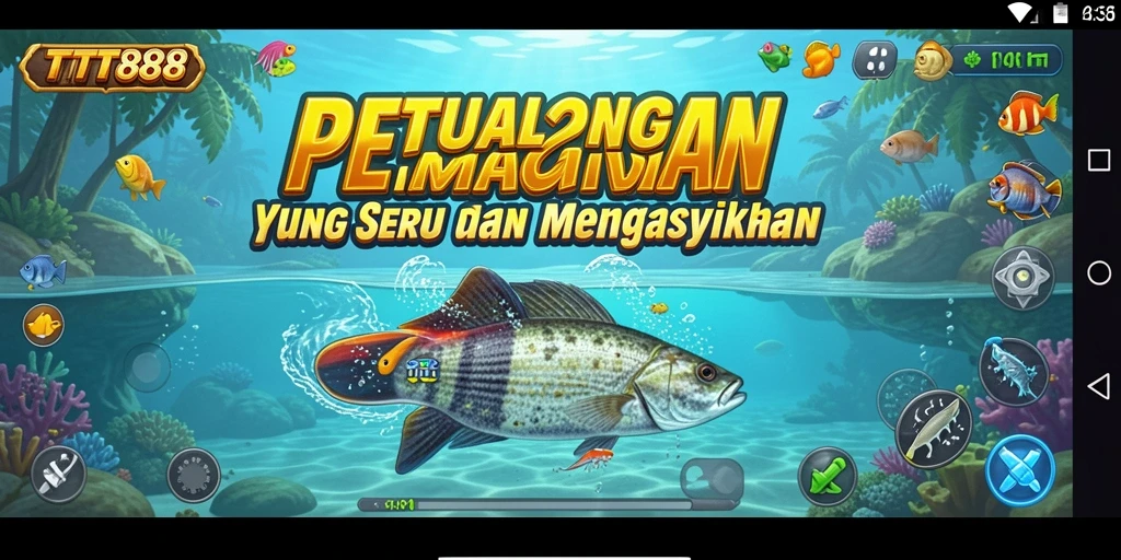 Gameplay TTT888 menunjukkan pengalaman memancing yang seru dan interaktif.