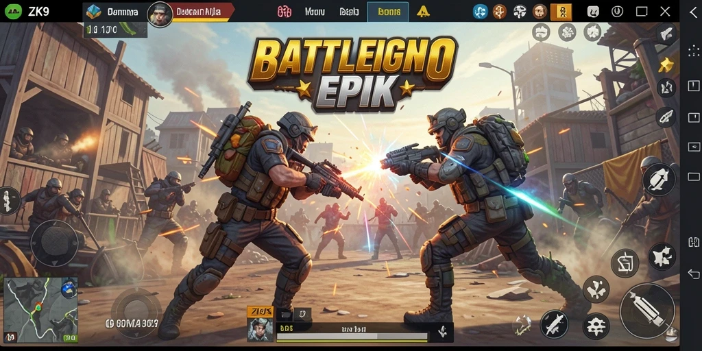 Gameplay intens ZK9 di medan pertempuran yang mendebarkan.