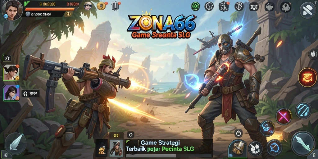 Tampilan gameplay ZONA66 yang menegangkan dan strategis.